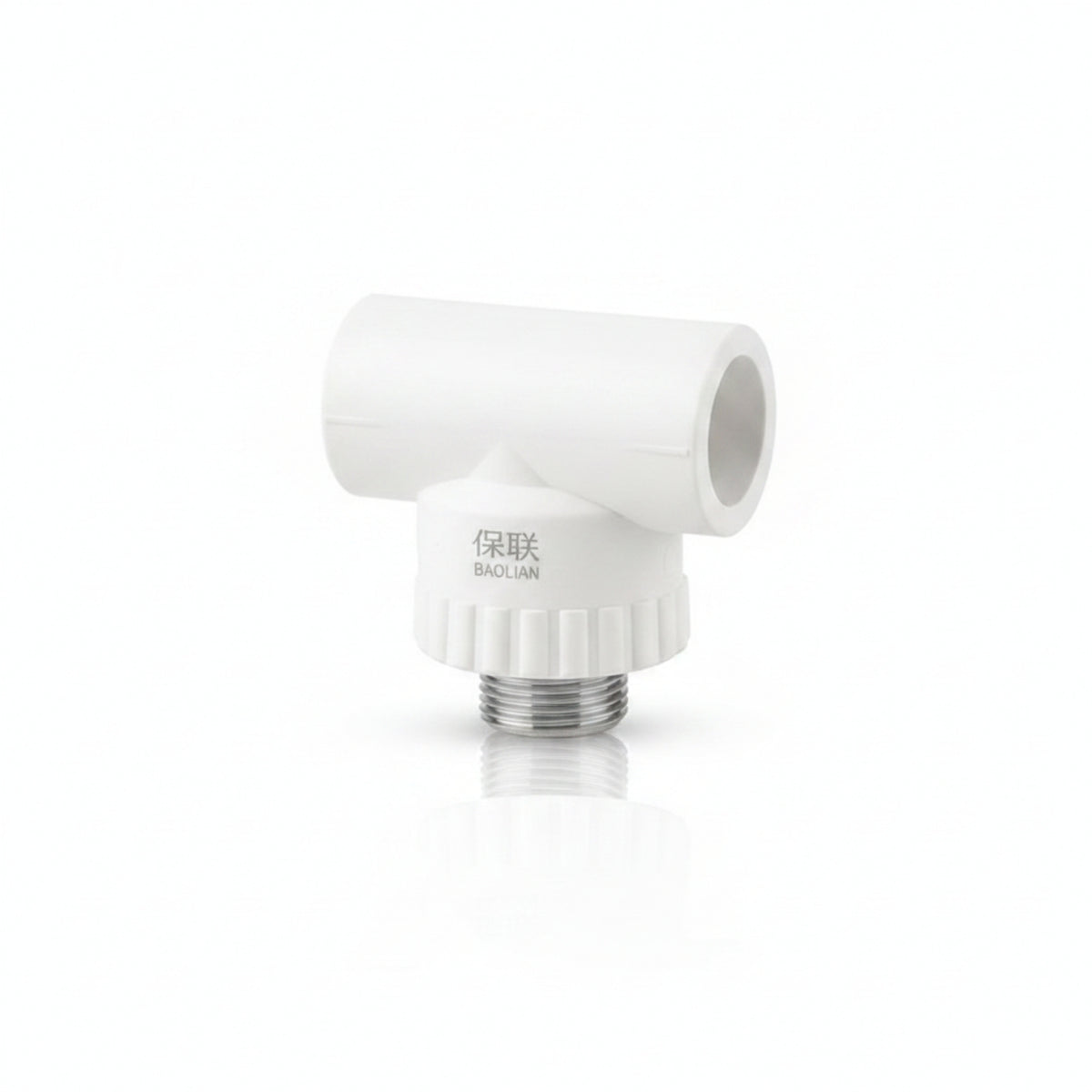 Stainless Steel PPR Tee Fitting Threaded Tee Connector Long-Lasting Plumbing Part High Strength