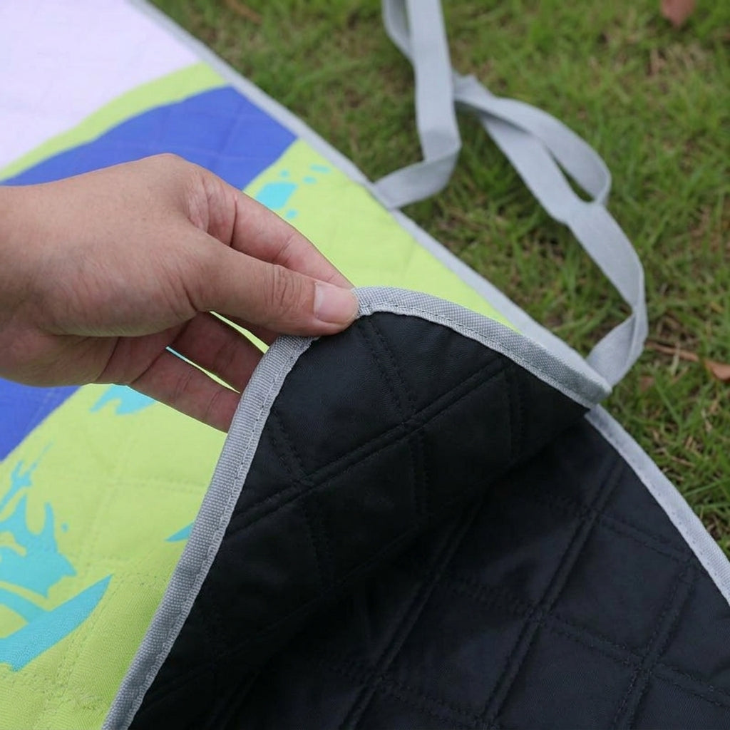 Picnic Blanket and Waterproof Blanket for Camping Hiking, Large Tear-Resistant Beach Mat, Three-Layer Composite Process, Summer Essentials Pack