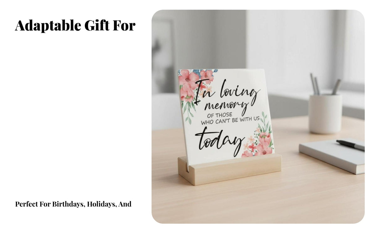 Ceramic Drink Holder, Inspirational Theme, Desktop Decor, Custom Insignia, Gift Idea