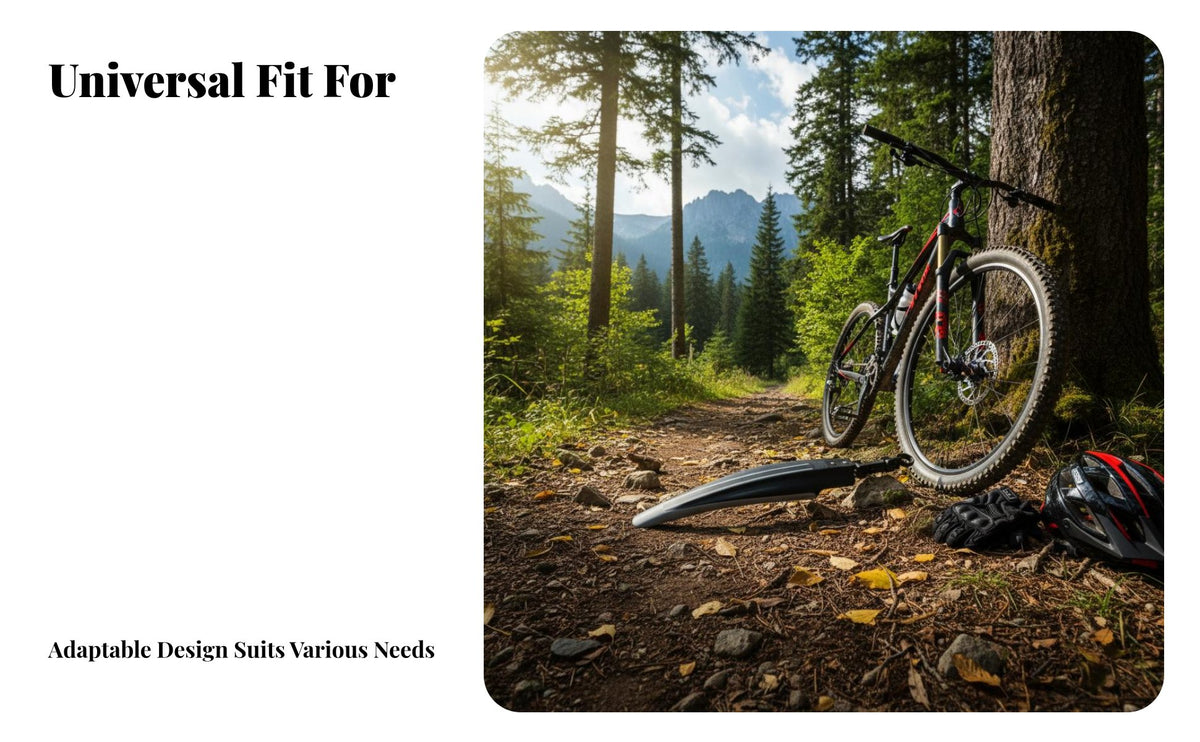 2 Pieces Mountain Bike Mudguard Set Easy to Install Mountain Bike Mud Guards Plastic Cycle Mudguard Streamlined Shape Cycling