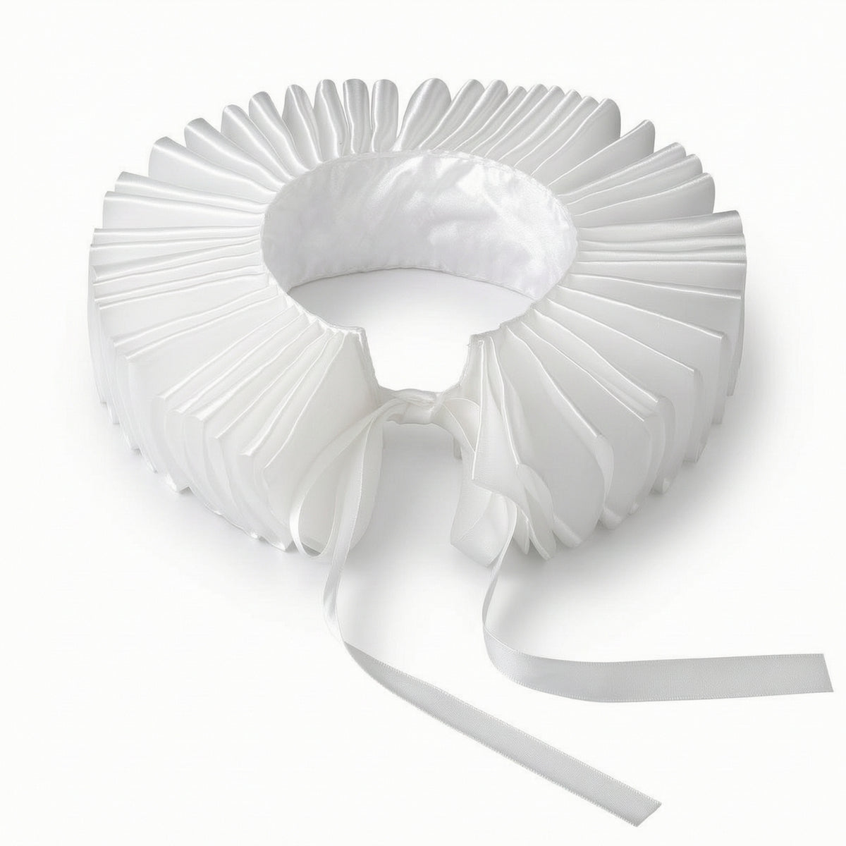Ruffled Detachable Neck Ruff Theatrical Pleated Ruff for Cosplayers, Actors