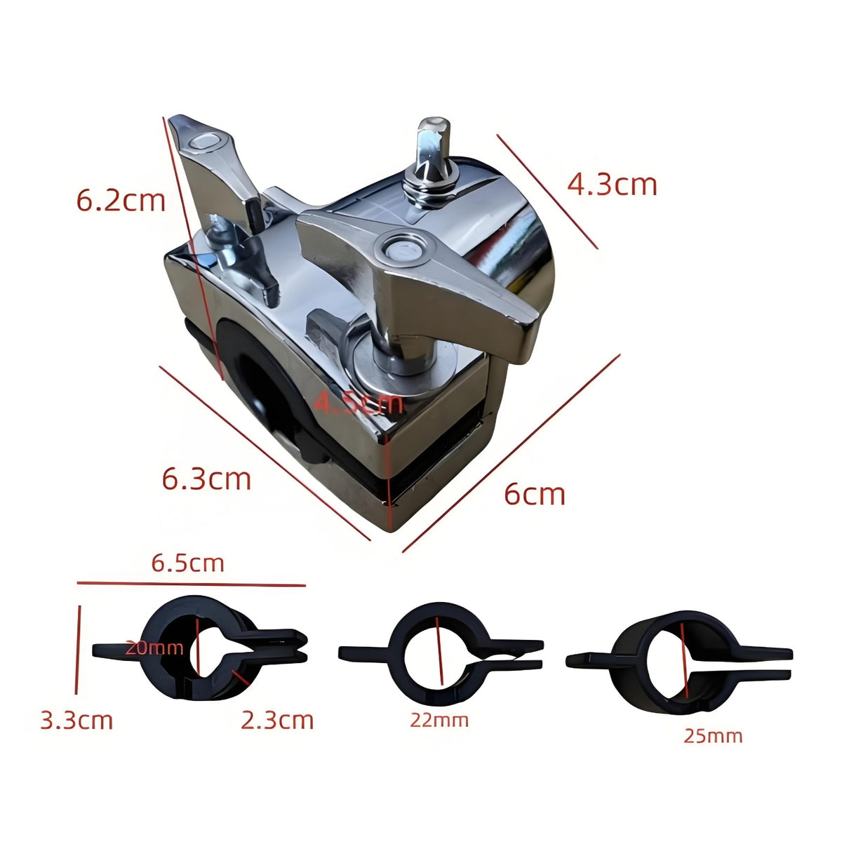 Drum Rack Tube Clamp Versatile Sizing Drum Rack Connector Stable Hardware for Drummers