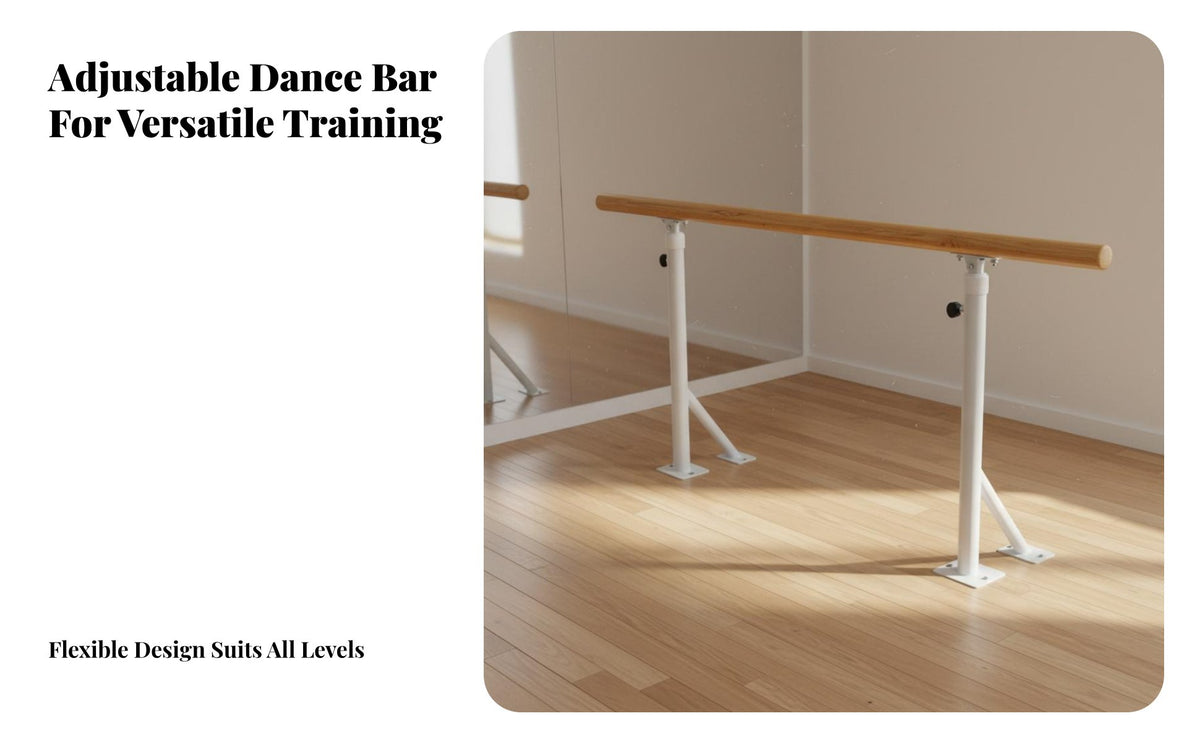 Adjustable Dance Barre Floor-Standing Freestanding Dance Bar Wall Mounted Dance Bar for Children, Dancers