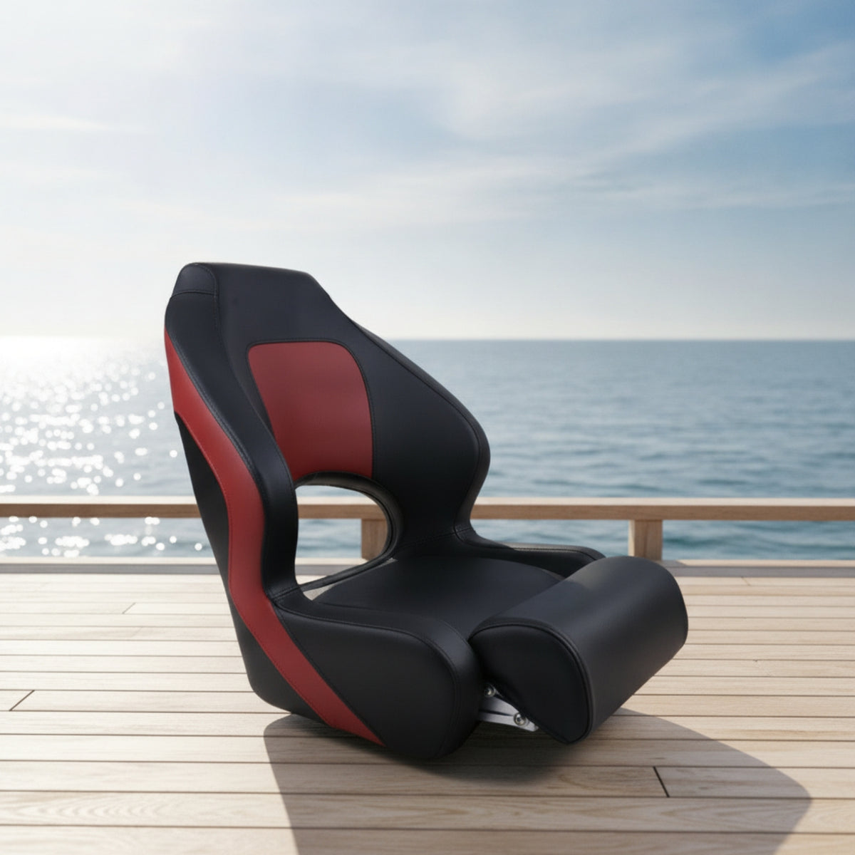 Boat Chair Waterproof High Back Boat Seat Sun Resistant for Captains, Rv Drivers, Boats, Yachts, Rvs