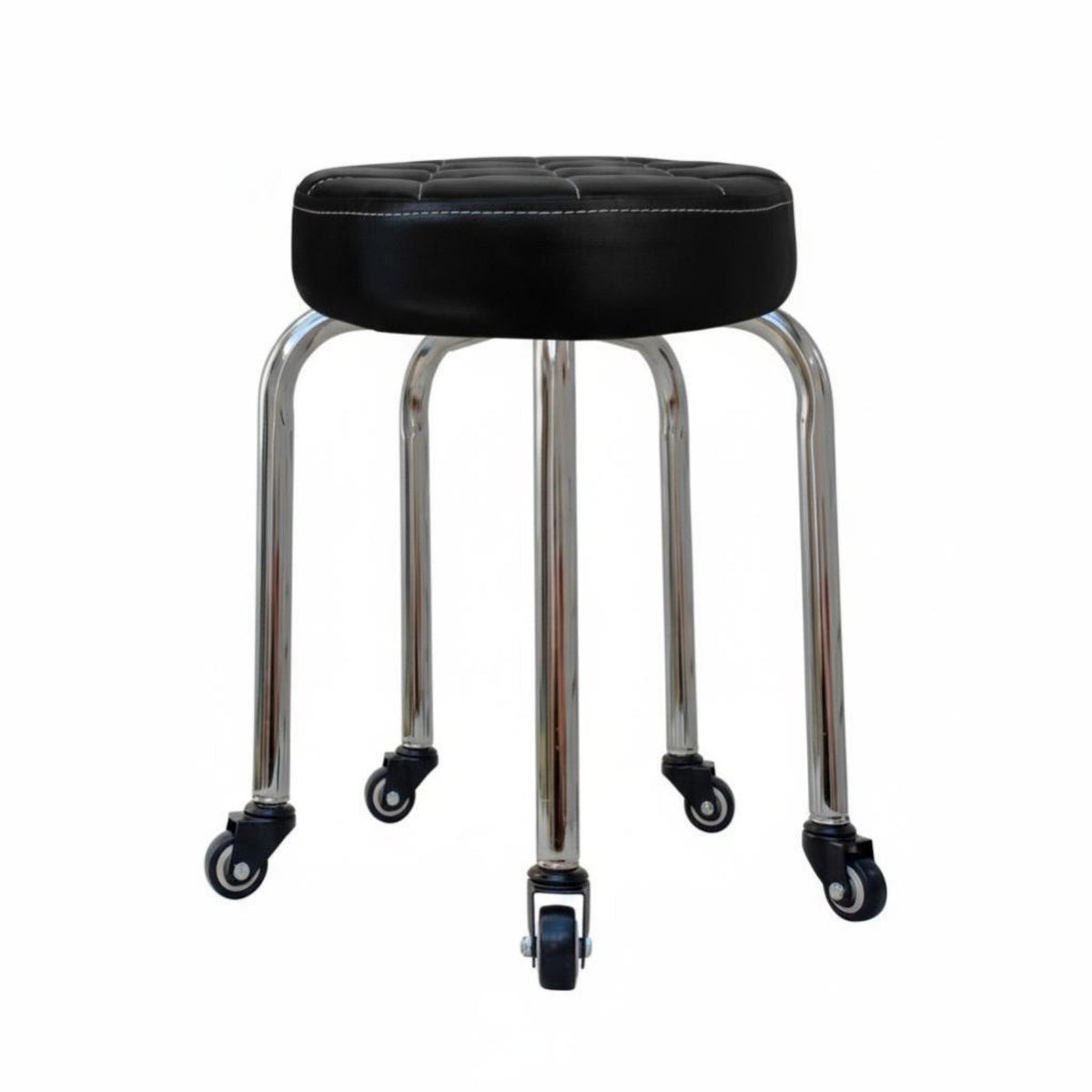 With casters Armless Caster Chair Multi-Purpose Armless Rolling Chair 360-Degree rotate Indoor Seating Lowsupport for Students, Office Workers, Adults, Dormitory, Study Room, Bedroom, Small Spaces