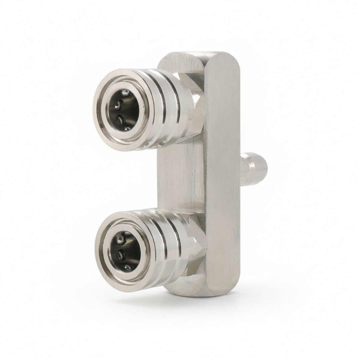 Compact Pressure Washer Adapter Rectangular Body 1/4 Inch Washer Adapter Silver Finish 1/4 NPT Coupler