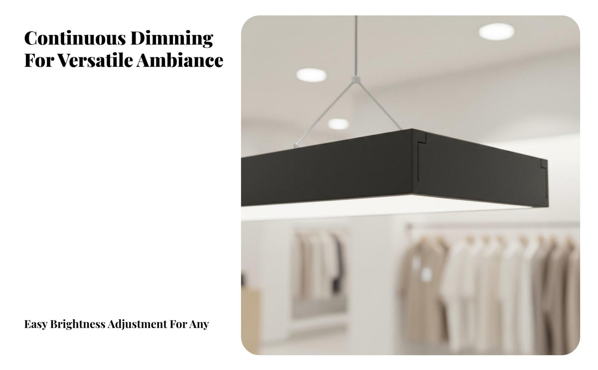 Adjustable Color Temperature Shadowless Ceiling Light High Brightness Studio Fill Light Wide Irradiation Area Suspended Ceiling Lamp Ultra-Thin Design for Live Streamers, Content Creators, Showroom Managers, Retail Shop, Hair Salon