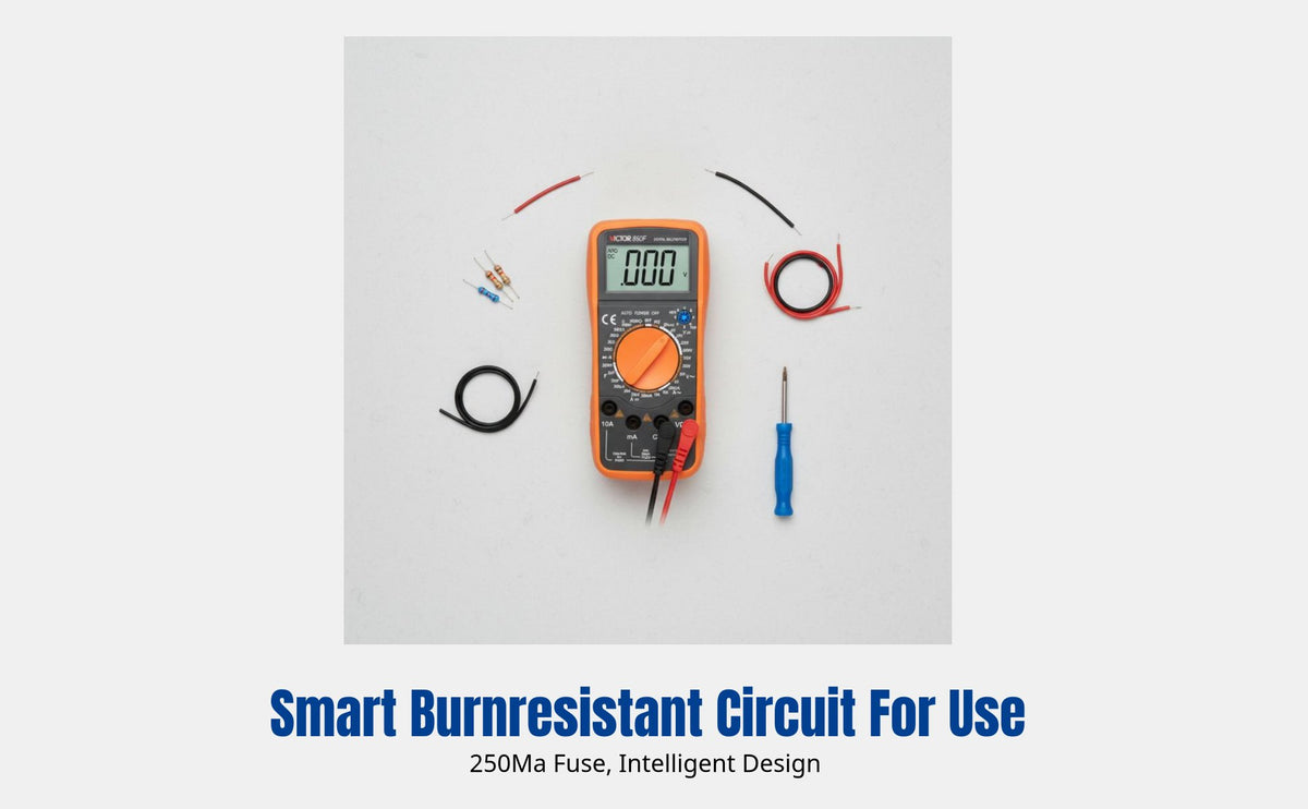 VC890C+ Digital Multimeter, High Accuracy, Auto Smart, Anti-Burn, Electrician