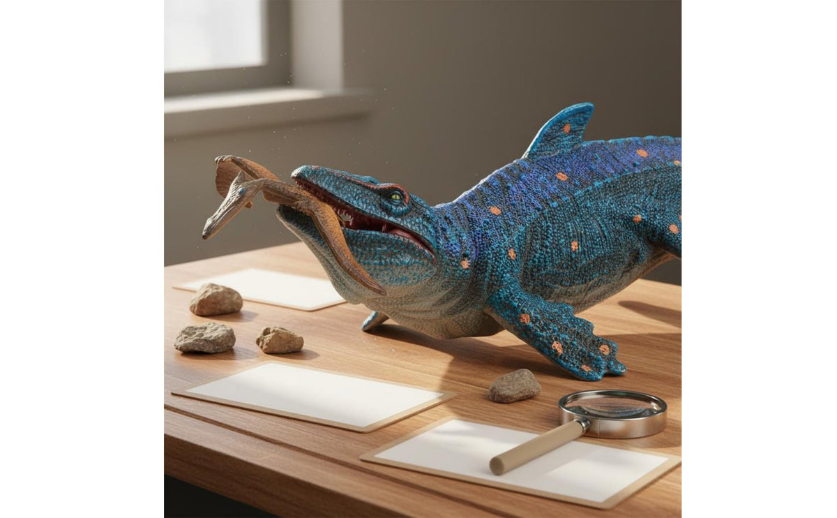 Megalodon Figure Highly Detailed Mosasaurus Dinosaur Toy for Collectors