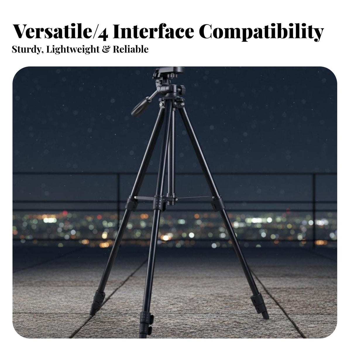 360 Degree Rotation Aluminum Alloy Tripod Non-Slip Feet Portable Telescope Tripod Foldable Adjustable Camera Stand 3-Way Swivel Pan Head for Photographers, Amateur Astronomers, Content Creators, Outdoor, Night Sky Observation, Recording Recording, Studio
