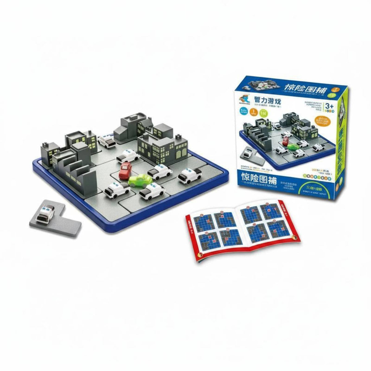 Educational Police Chase Brainteaser Analytical Thinking Escape Test Game Brain Training Story Brainteaser Game Problem Solving for Children, Children, 3+, Indoor, Home