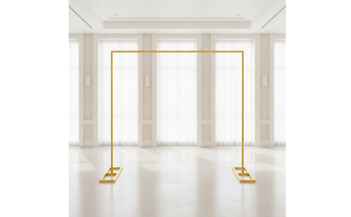 Square Wedding Arch Frame Sturdy Wedding Arch Stand Square Backdrop Frame Heavy Duty Quick Setup for Florists, Photo Booths