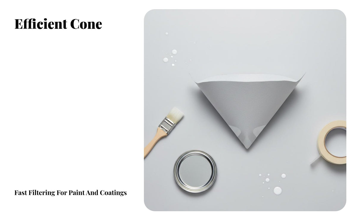 Prevents Clogging Disposable Paint Funnel Lint-Unobstructed Disposable Paper Funnel Wide Compatibility Paper Cone Paint Strainer Quick Flow for Car Painters, Auto Body Technicians, DIY Enthusiasts, Workshop, Garage, Home Improvement, Woodworking