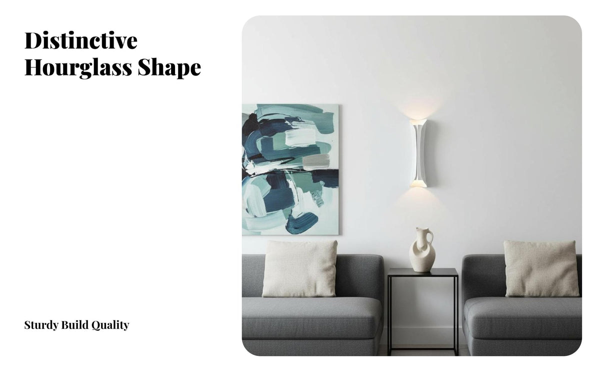 Nordic Design up down Wall Lamp Long-Lasting Metal Construction up down Wall Light Rust-Proof Indoor Lighting Baked Paint Finish for Homeowners, Interior Designers, DIY Enthusiasts, Bedroom, Bedside, Staircase, Living Room