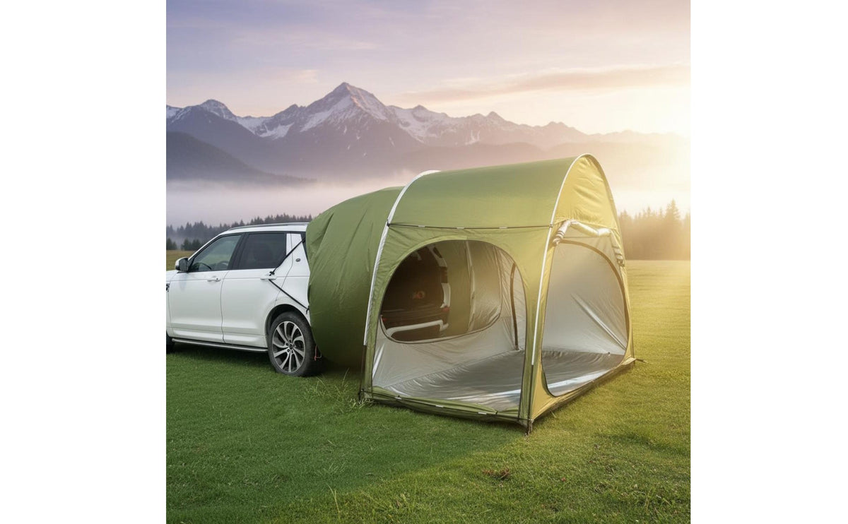 Car Rear Awning Tent Waterproof SUV Tailgate Tent Car Rear Sun Shade Easy Setup Minivan Tailgate Awning Large Space