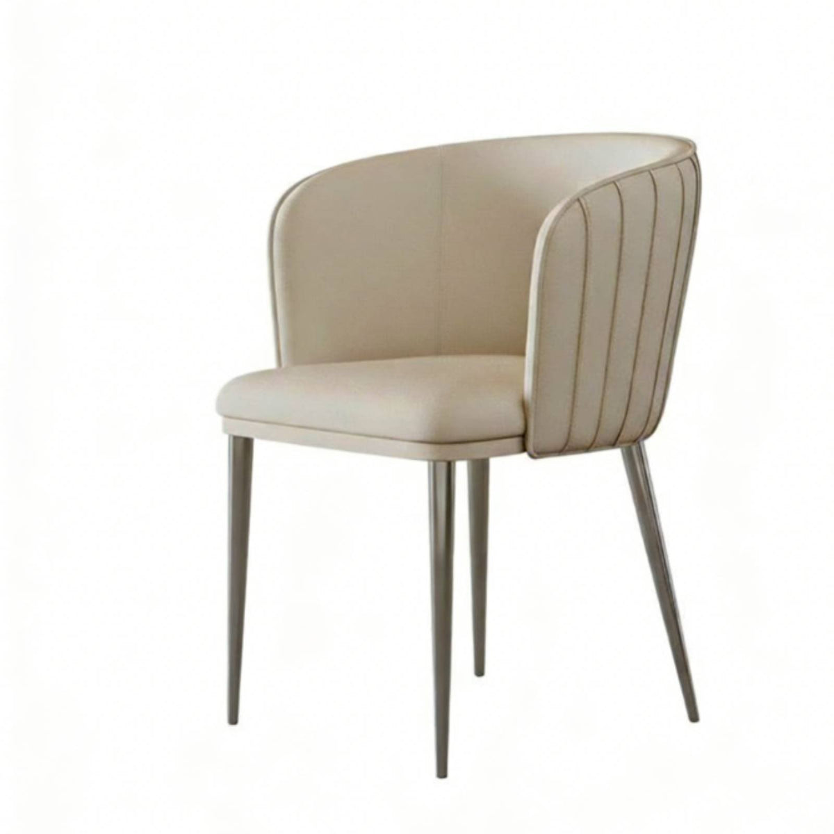 Modern Minimalist & Design Upholstered rotating Armchair Curved posteriorrest Upholstered rotating Tub Chair luxuriously soft Cushioning Indoor Furniture Ergonomic Design for Readers, residents, Adults, Living Room, Balcony, Home Office, studying corner