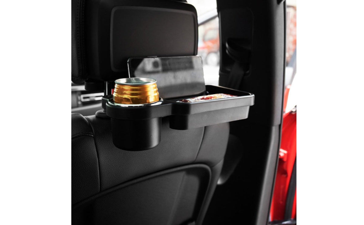 Rear Seat Dining Table Universal Fit Vehicle Seat Rear Tray Car Backseat Organizer with Tray Easy Installation for Highway Trips