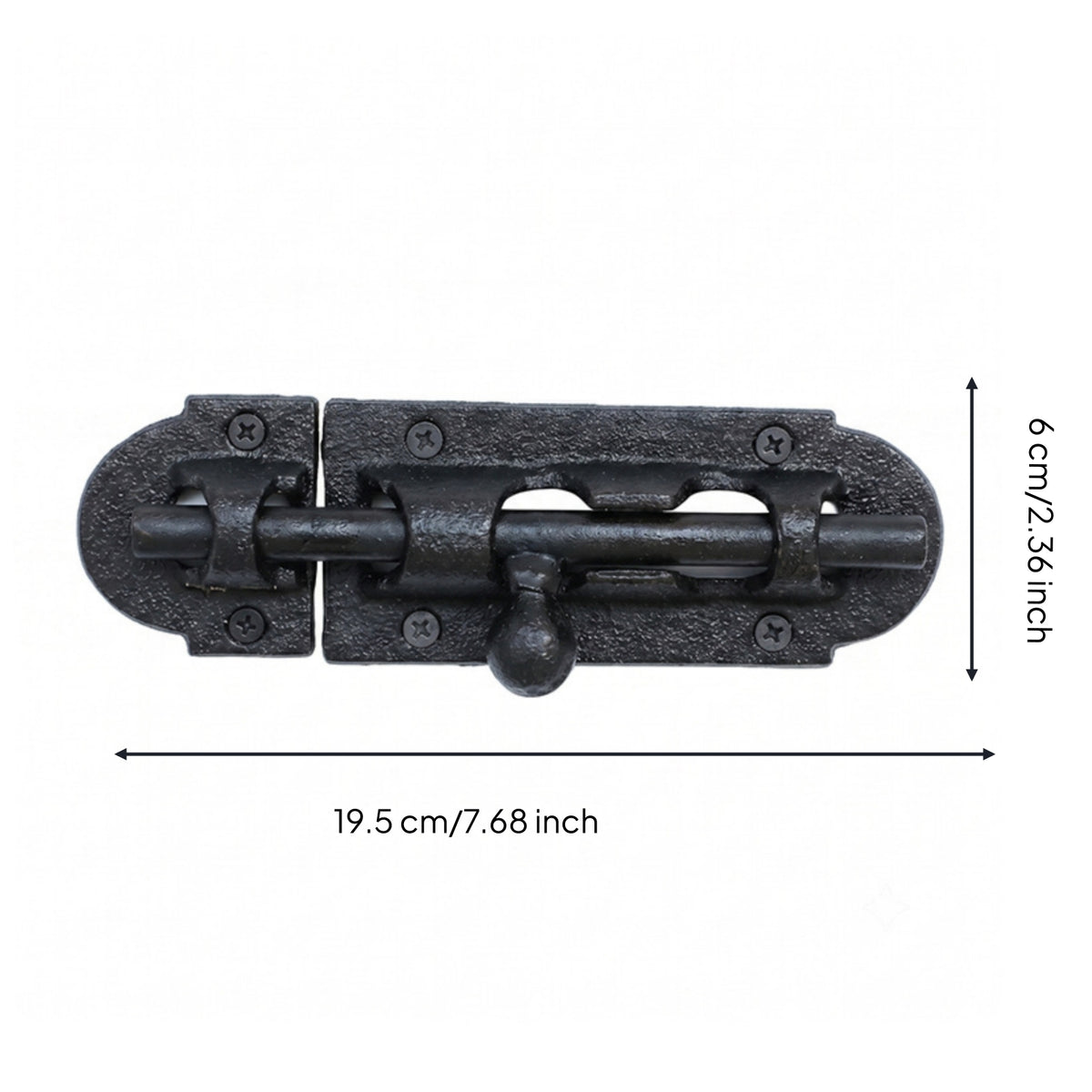 Door Latch Rust-Resistant Sliding Bolt Latch Easy to Install Hardware for Garden Gates