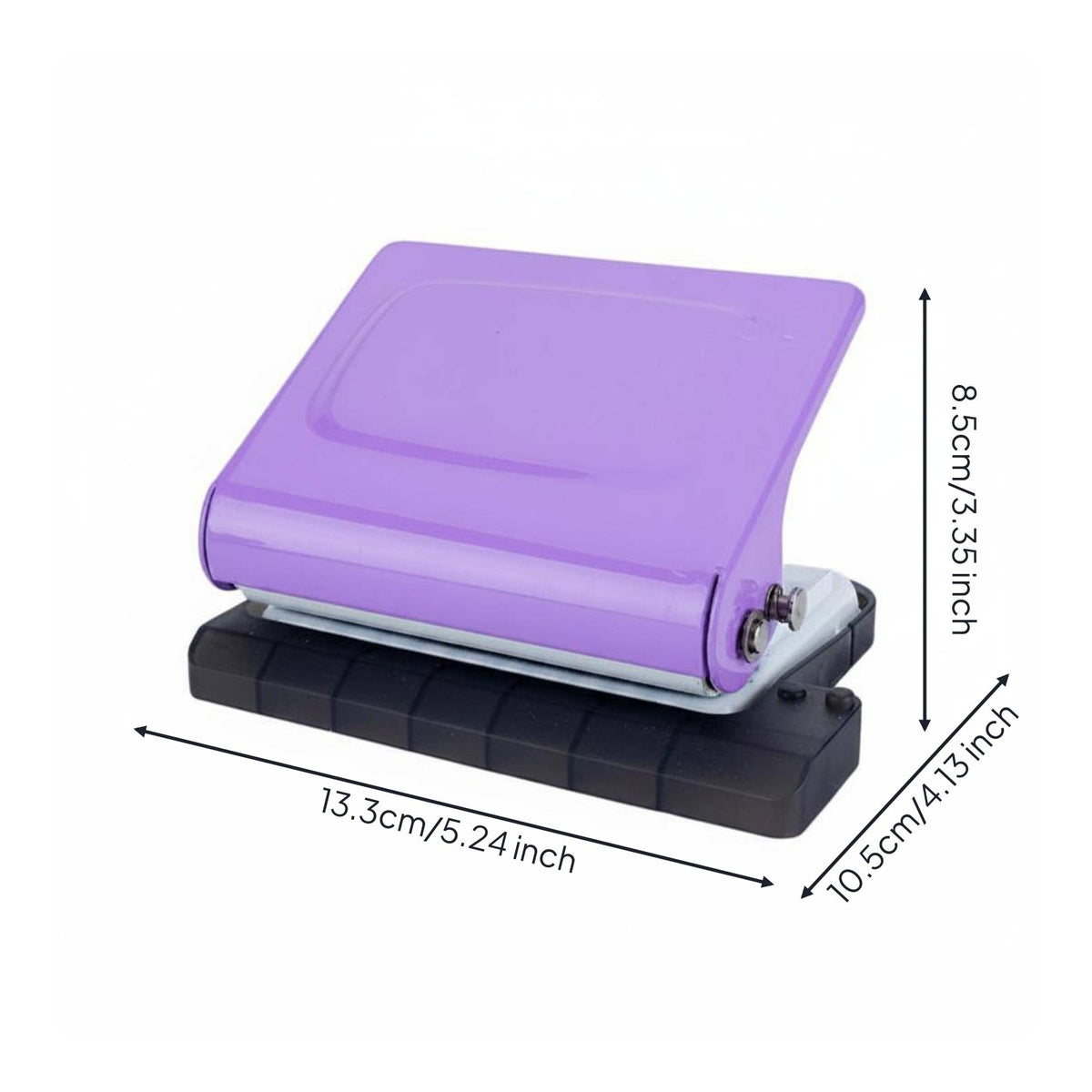 Labor-Saving 10-Hole Puncher Clean Cut Multi-Hole Paper Punch Built-in Scrap Collector Loosesheet Binder Punch Precise Positioning for Students, Teachers, School