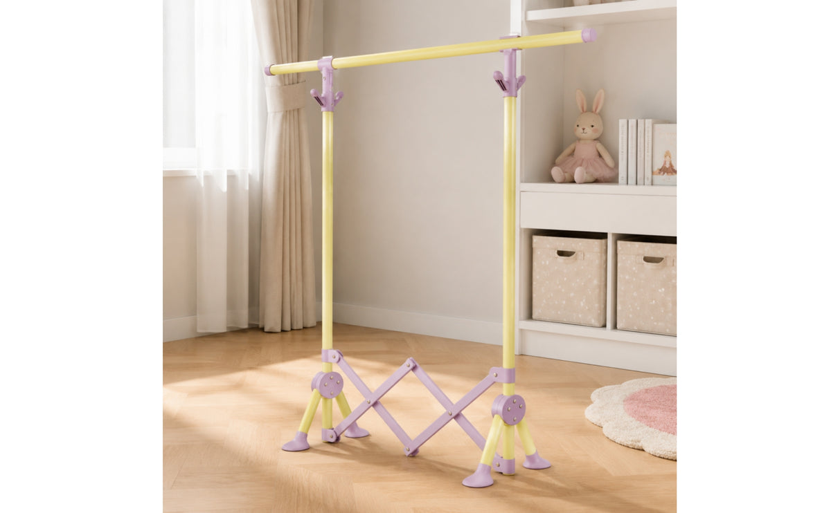 Portable Folding Clothes Rack Compact Freestanding Garment Rack Sturdy Clothing Stand for Apartment