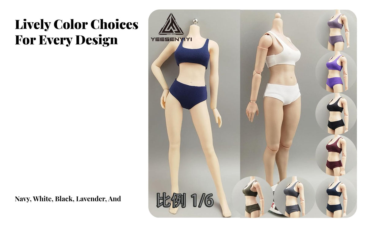 1/6 Scale Female Figure Clothes Doll Sportswear Realistic Miniature Doll Clothes