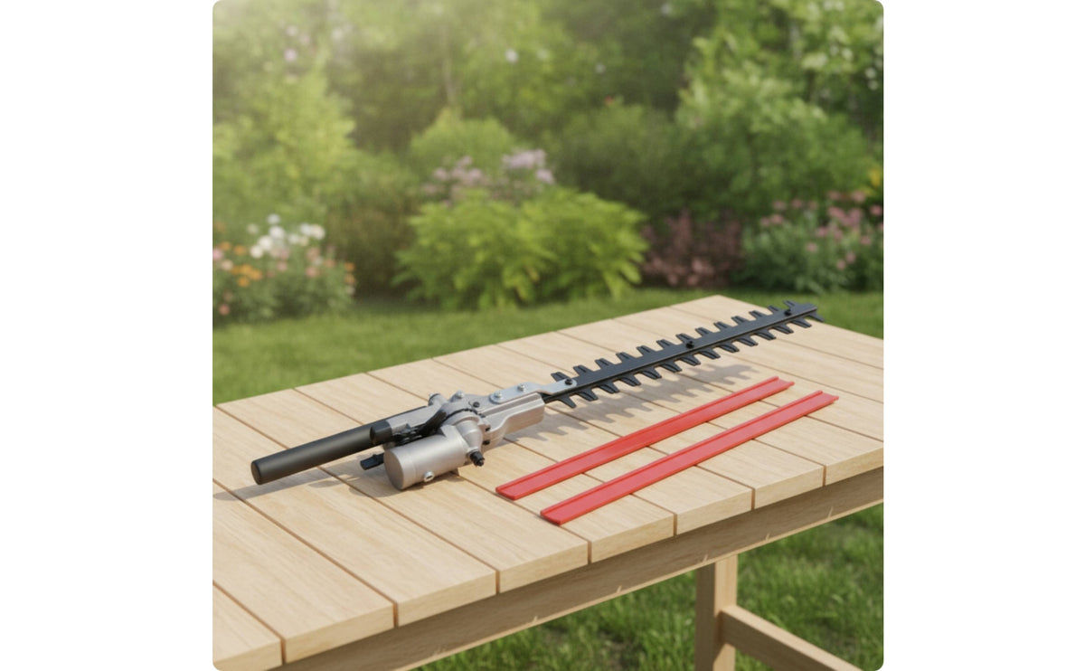 Hedge Trimmer Attachment Serrated Hedge Extended Reach Pruning Head for Gardeners, Landscapers, Gardens, Orchards