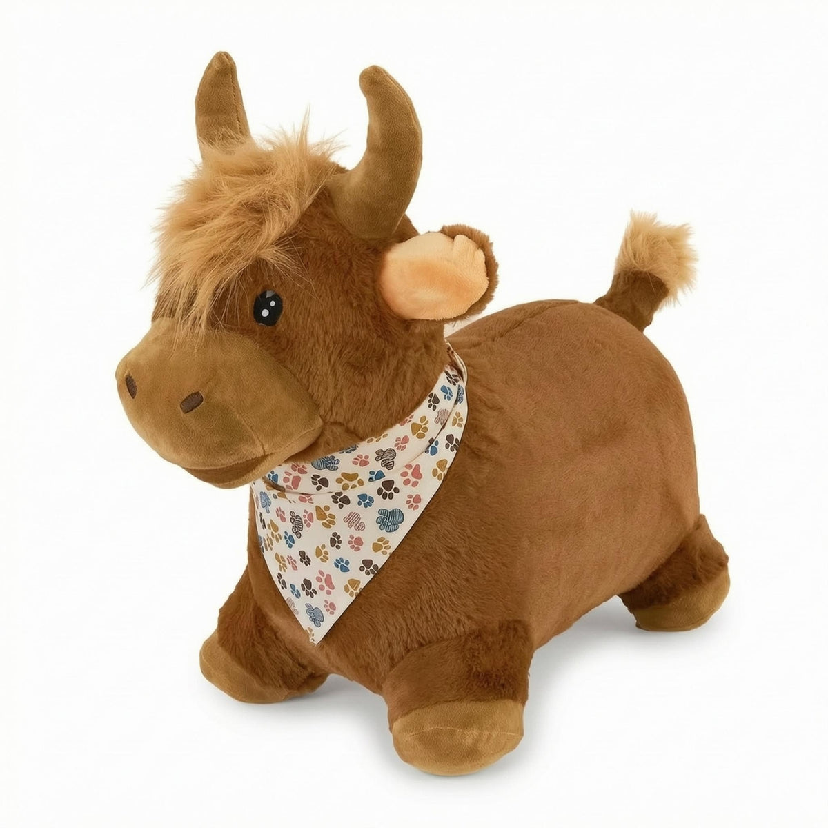Cushioned Ride on Bouncer Child-Sized Bouncy Animal Toy textileCovered for Children