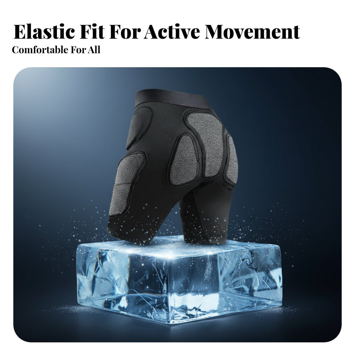 Ski pelvic Protector, Knee Pads Set, protective-Resistant Padded Shorts, Adult Sports Protective Gear, Inner Wear