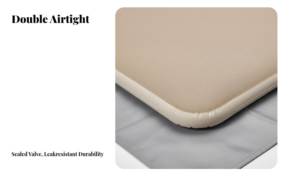 Inflatable Mattress, Outdoor Camping Air Bed, Portable Tent Mat, Double Sealed Leakresistant Design, PVC Material