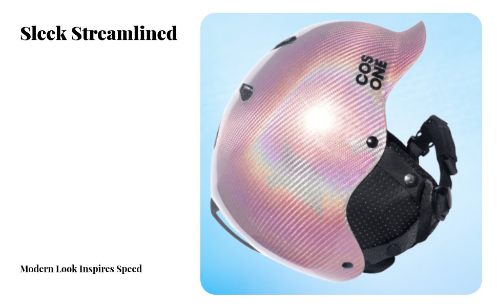 Carbon Fiber Ski Helmet, Lightweight, Streamlined, Unisex, Winter Sports Protection