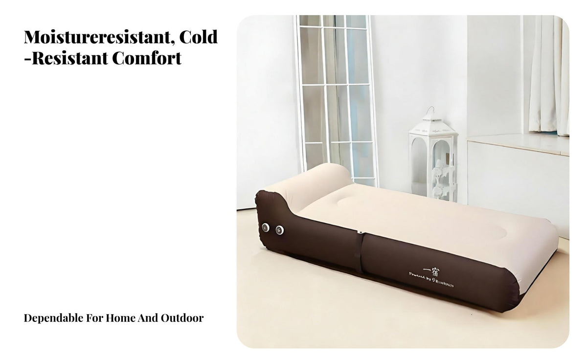 Automatic Inflatable Air Mattress, Built-in Pump, Sofa Chair for Camping & Home
