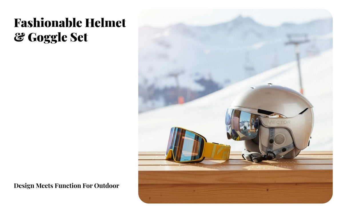 Ski Helmet, Adult Outdoor winter Sports Protective Gear, collision Resistant, Breathable, Adjustable Fit