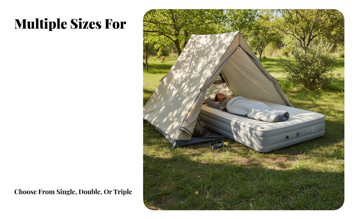 Cheese Fluff Inflatable Mattress, Automatic Air Bed, Portable, Outdoor Camping, Double Layer, Electric Pump