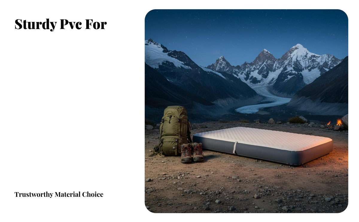 Inflatable Mattress, Elastic Silk Air Bed, Outdoor Camping Sleeping Pad, Double/Triple, Home Floor Mat