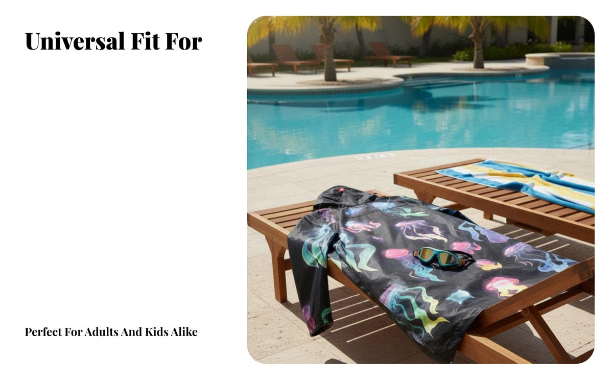 Bathrobe Jacket, Breathable Warm Coat, Sports Training, Kids & Adults, stylish Print