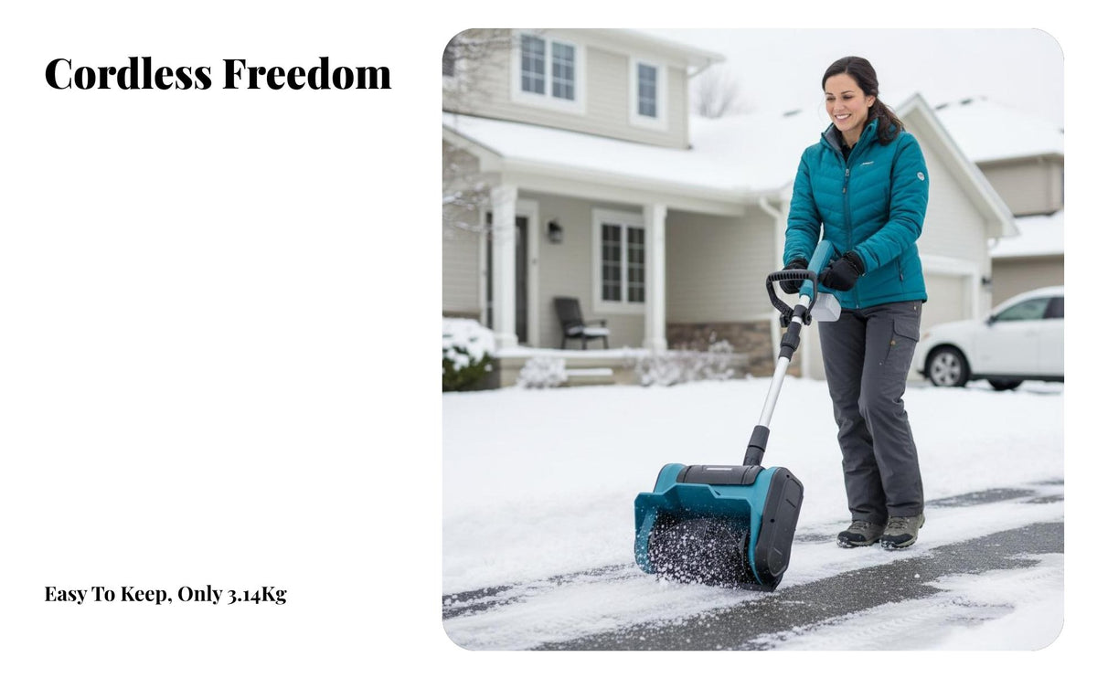 Cordless winter weather tool, Lithium Battery Brushless, High Power, Foldable, Adjustable Handle, Home Use