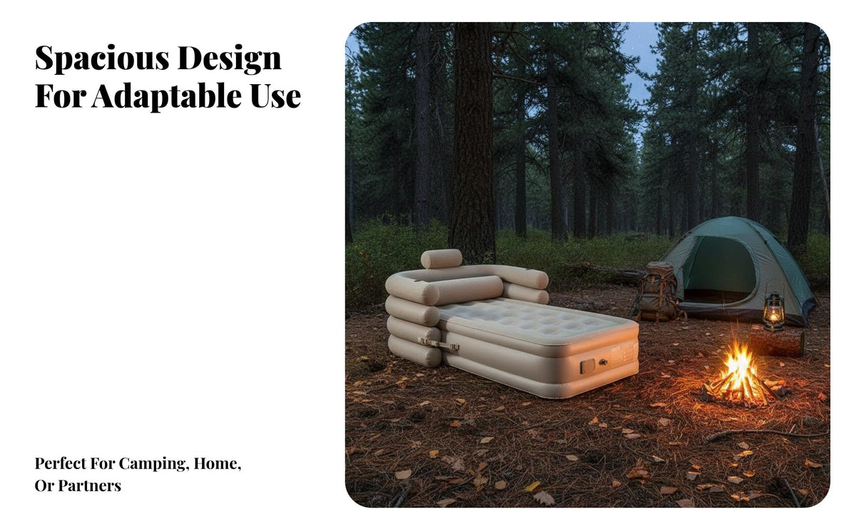 Automatic Inflatable Mattress, Portable Air Bed, Outdoor Camping, Home Use, Built-in Pump