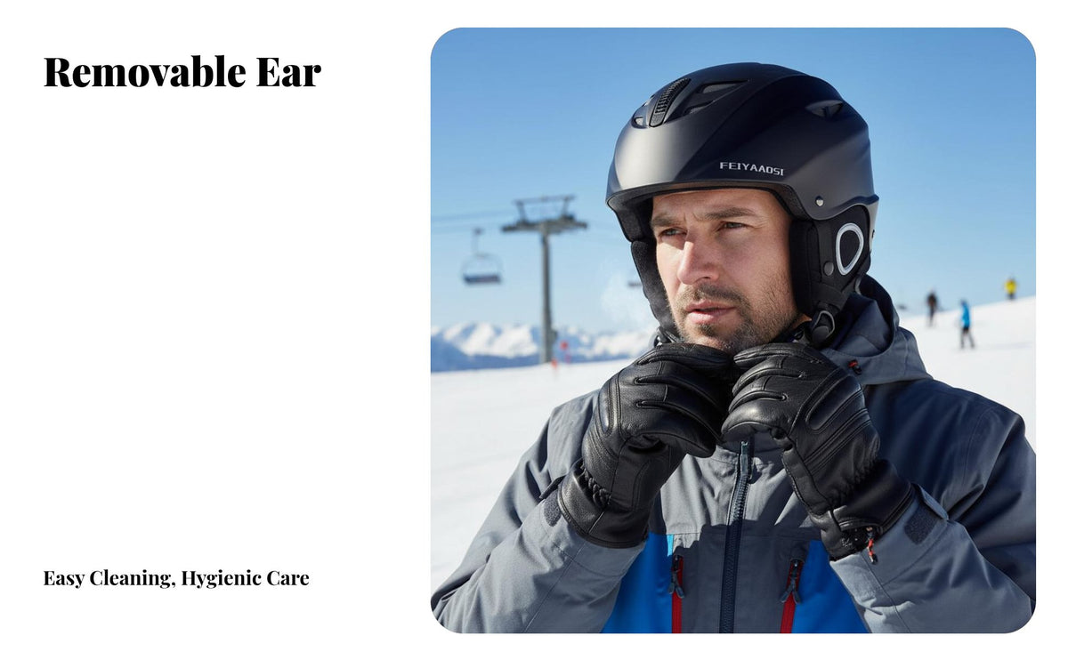 Ski Helmet, winter Goggle Set, Unisex Professional winterboard Protective Gear, Integrated Design