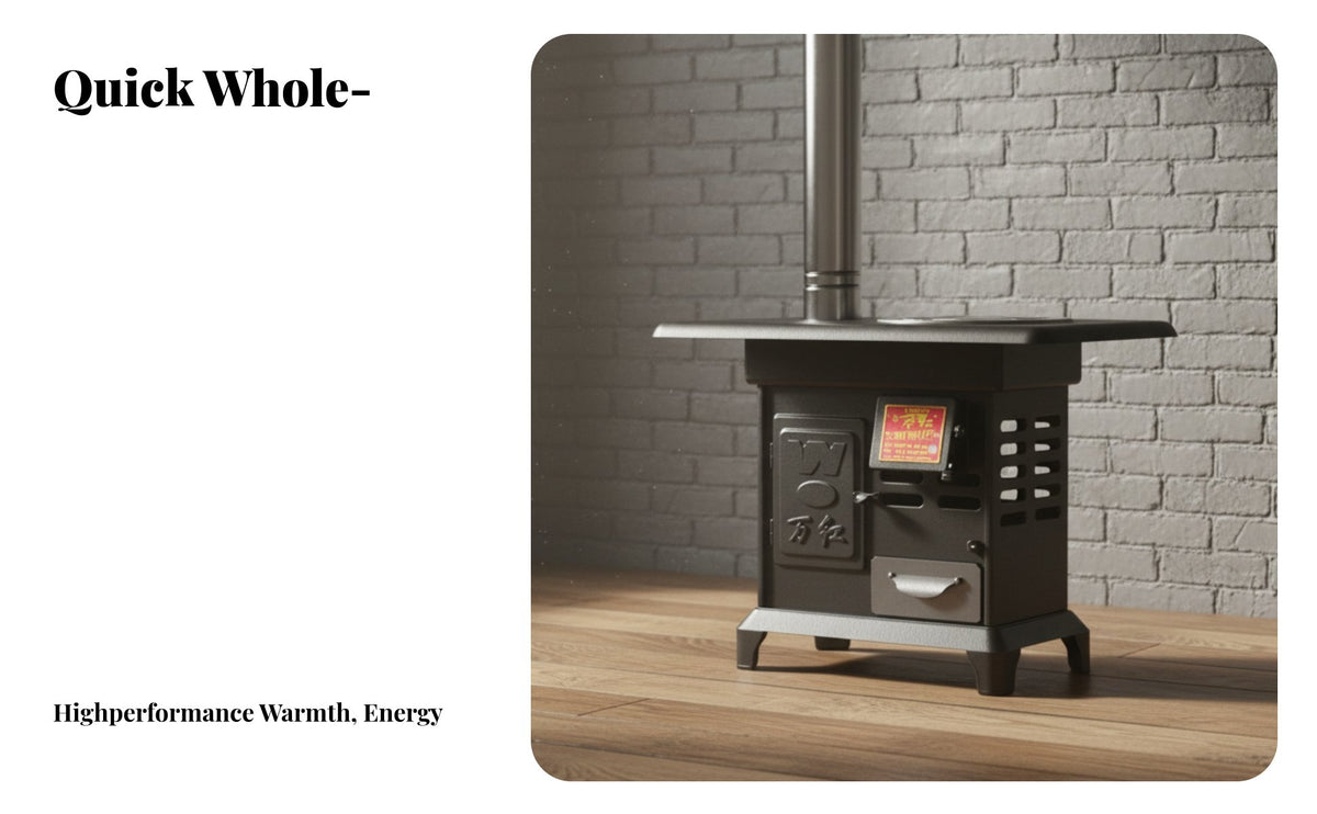 Wood Burning Stove, Indoor Outdoor double energy Heater, Smokeless Heating, Thickened sturdy design, Winter Home Use