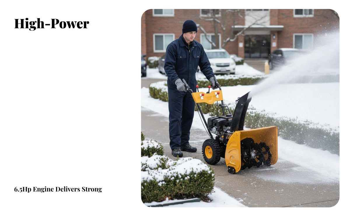 ice clearing device, Hand-Push Small winter Removal Machine, Outdoor path Cleaning Equipment for Property and Municipal Use