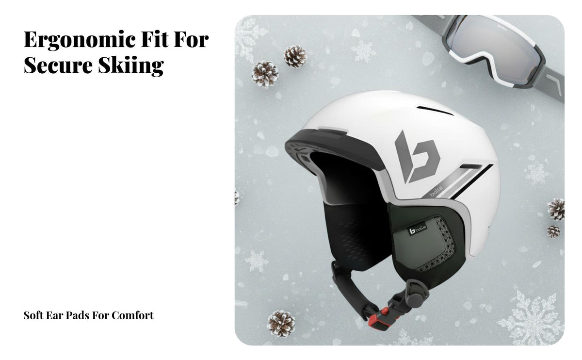 Ski Helmet, Matte Black, Half Unisex, Comfortable winter Sports Headgear