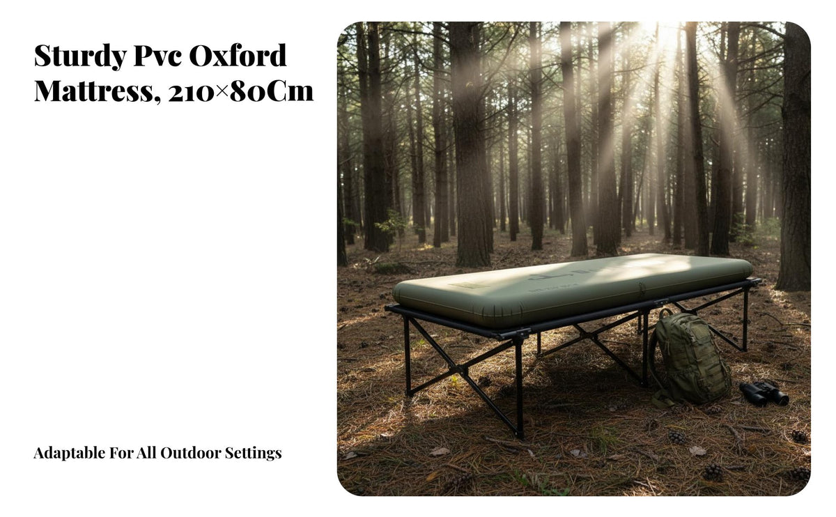 Floating Bed, Outdoor Inflatable Mattress, Camping Cot, High Elastic, elevated-Ground Design, Takibi Collaboration