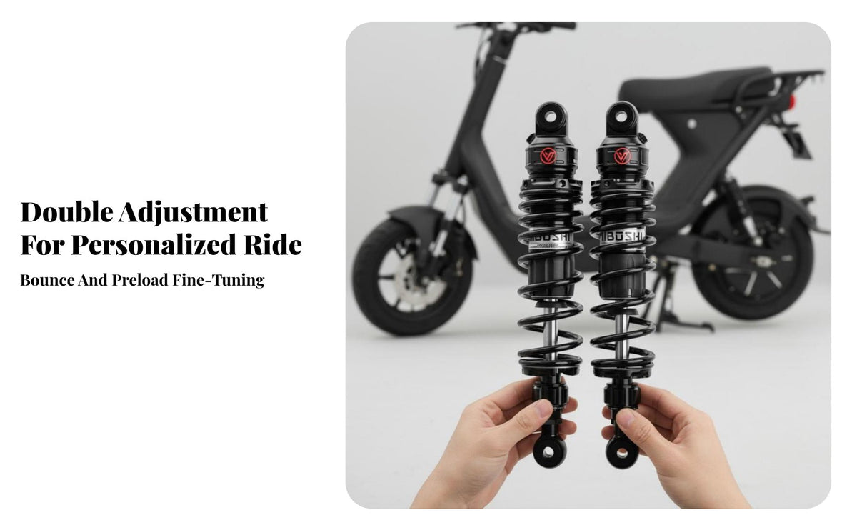 Hydraulic Rear Shock Absorber RS2pro, 7075 Aluminum Alloy, Compatible with AE8, Ninebot M-series, F2z, FXT, MZ Specialist 2nd Gen, Niu Next-Gen