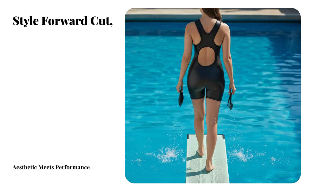 2mm Korean chloroprene super Stretch Women's performance Swimsuit, shiny Skin, Outdoor Diving Suit, Thermal Swimwear