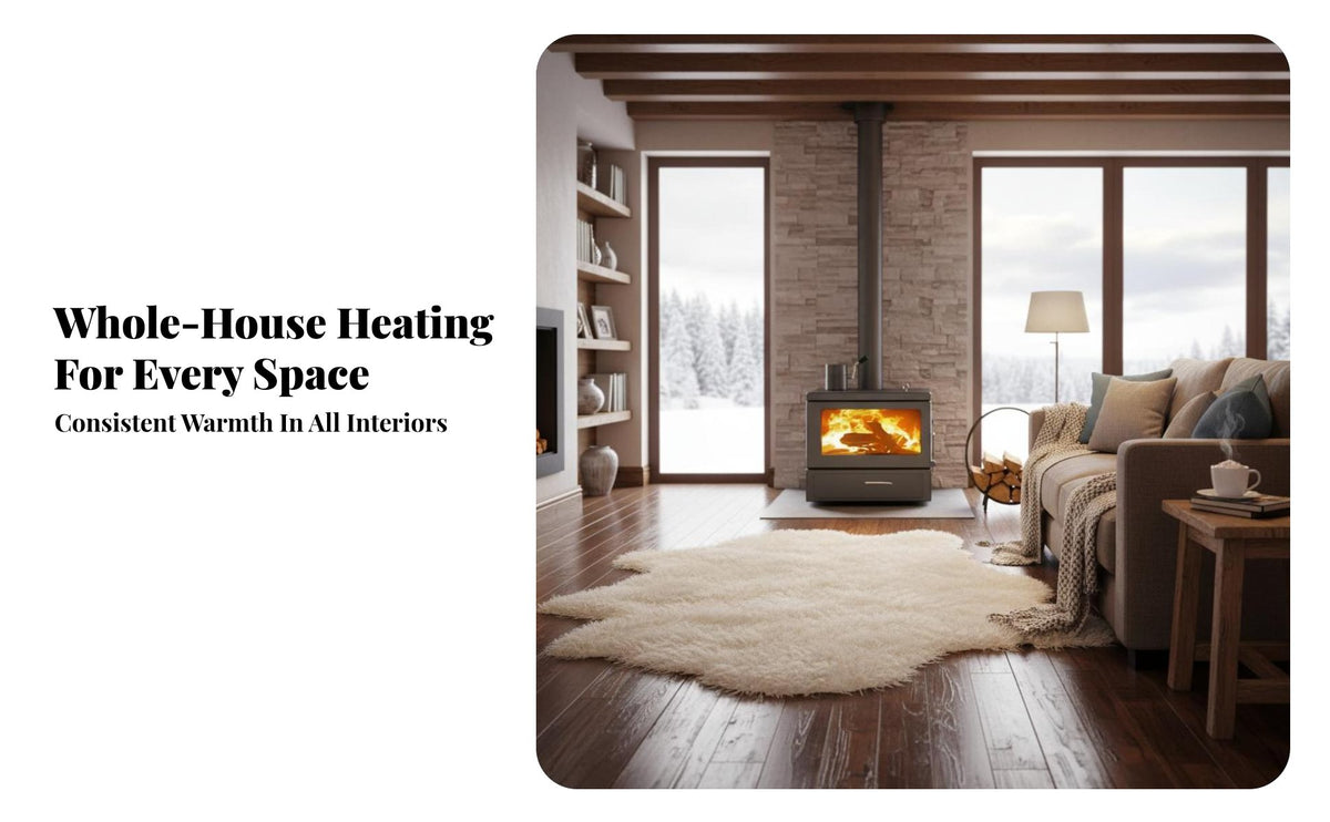 Wood Burning Fireplace, Indoor Heating Stove, Winter Home Heater for Rural, Villa, Guesthouse, Commercial Use
