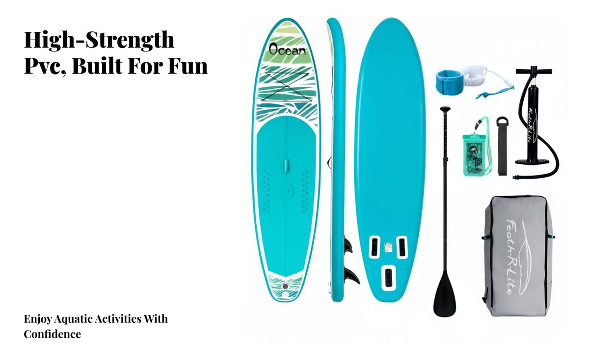 Inflatable stand-up paddle Board, PVC Surfboard, Entry-Level Water Paddle Board, Koi Design, Lightweight, Multiple Sizes