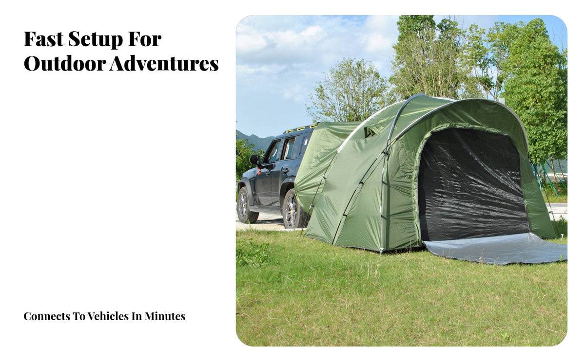 Car Tail Extension Tent, Multi-Functional SUV Shelter, Outdoor Camping