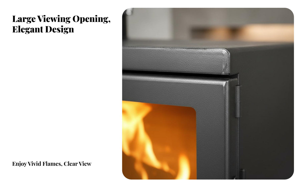 50 Wood Burning Fireplace, Indoor Heating Stove, Winter Home Heater for Rural Villa, Guesthouse, Commercial Use
