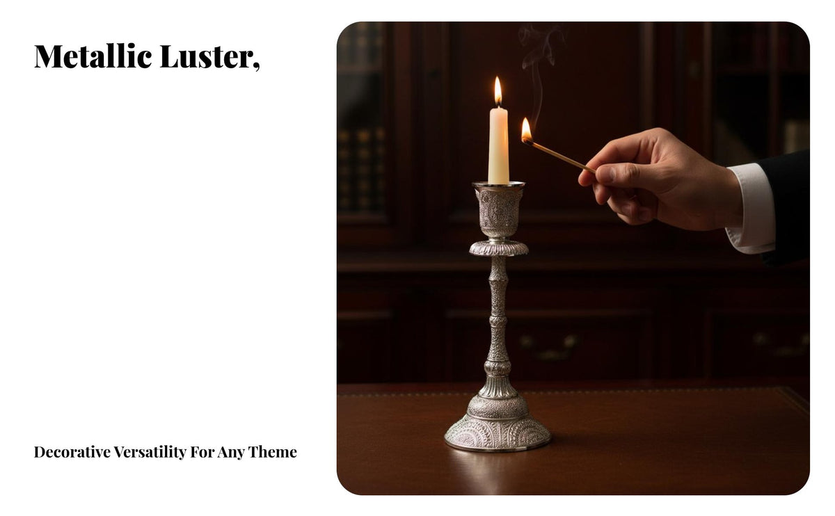 Zinc Alloy Candle Holder, Electroplated, Classic Head, Home Decor, Wedding Centerpiece