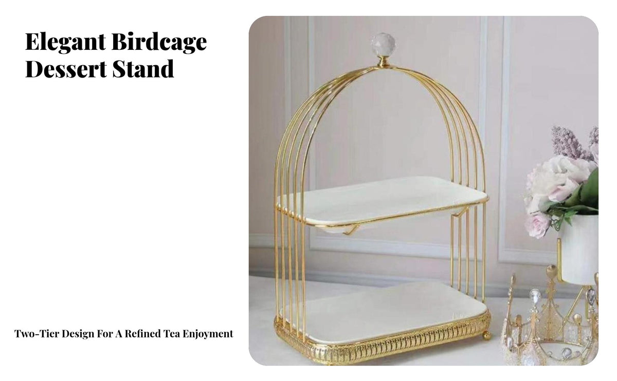 Pastry Display Stand, Ceramic & Iron Cake Tray, Multi-Tier Dessert Organizer for Afternoon Tea